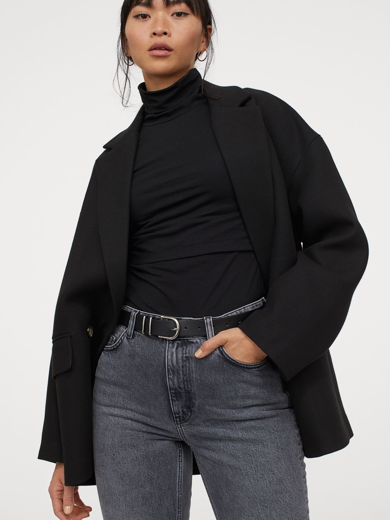 

Водолазка для кормящих мам H&M 060919420 S Черная