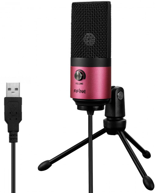 

Студийный микрофон Fifine K669 Black/Rose