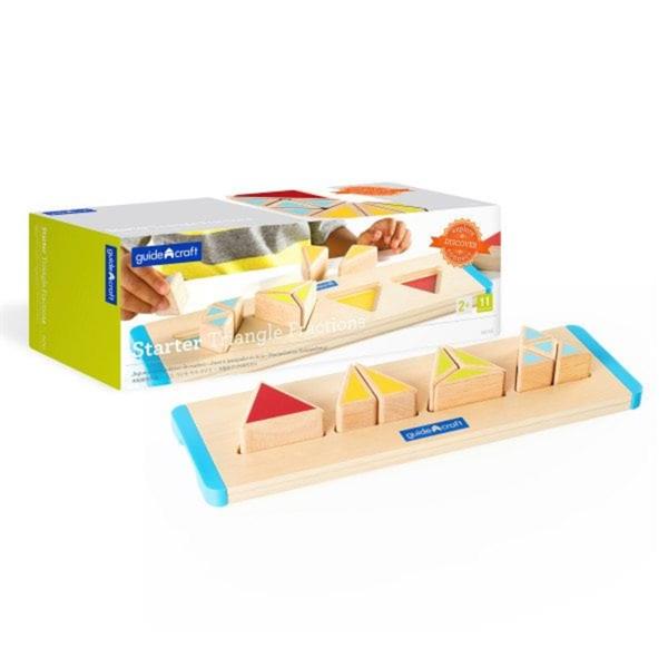 

Деревянный пазл-сортер Guidecraft Manipulatives Части треугольника 11 Деталей (G6745)
