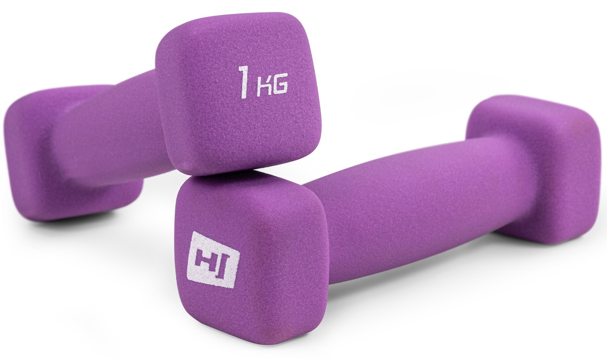 

Гантели неопреновые квадратные Hop-Sport 2 шт по 1 кг Фиолетовые (HS-V010DS)