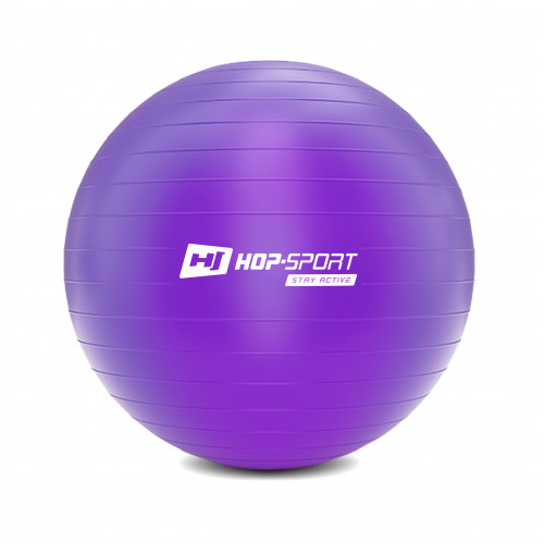 

Фитбол Hop-Sport 85 см фиолетовый с насосом 2020 (HS-R085YB)