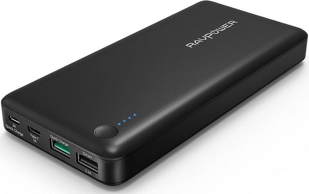 

УМБ RAVPower 20100mAh QC3.0 Portable Charger, White (RP-PB043)