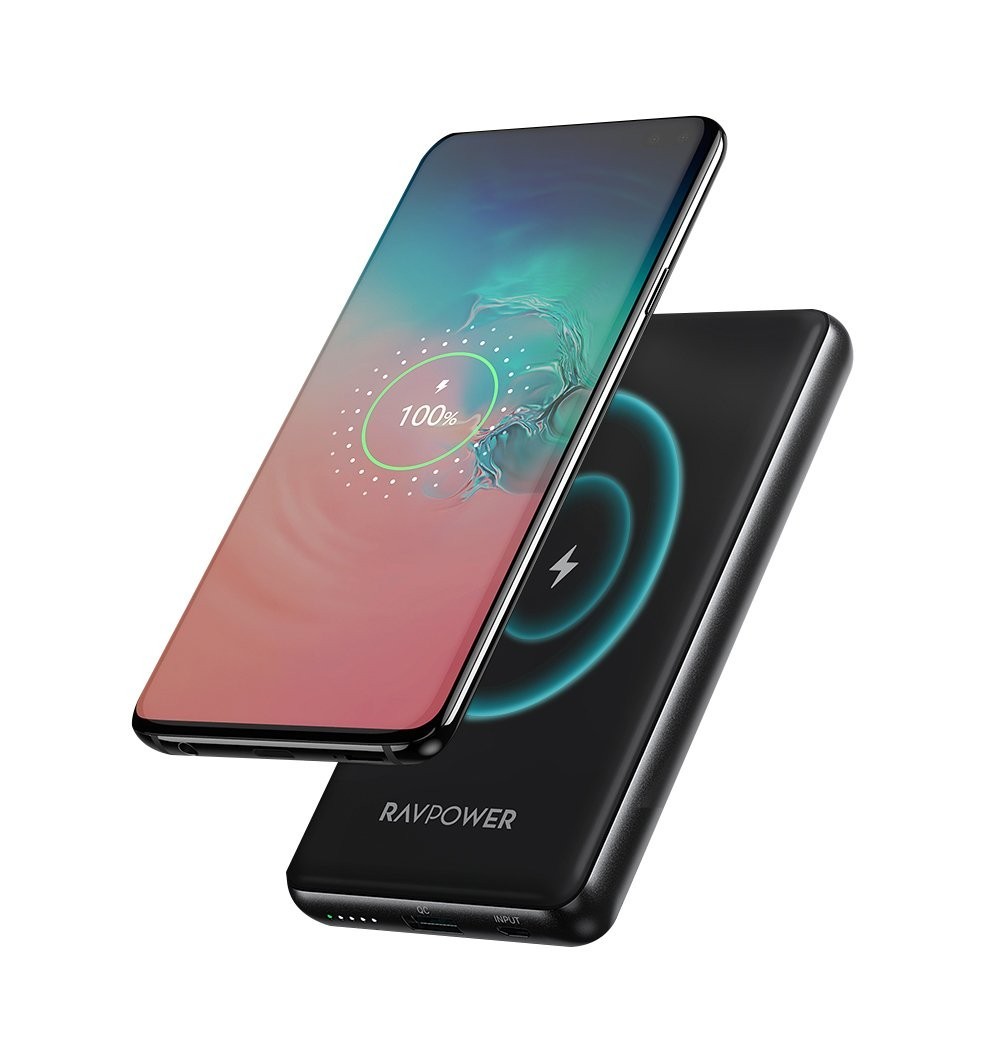 

УМБ RAVPower 10000mAh 10W Wireless Charger, Black (RP-PB084)