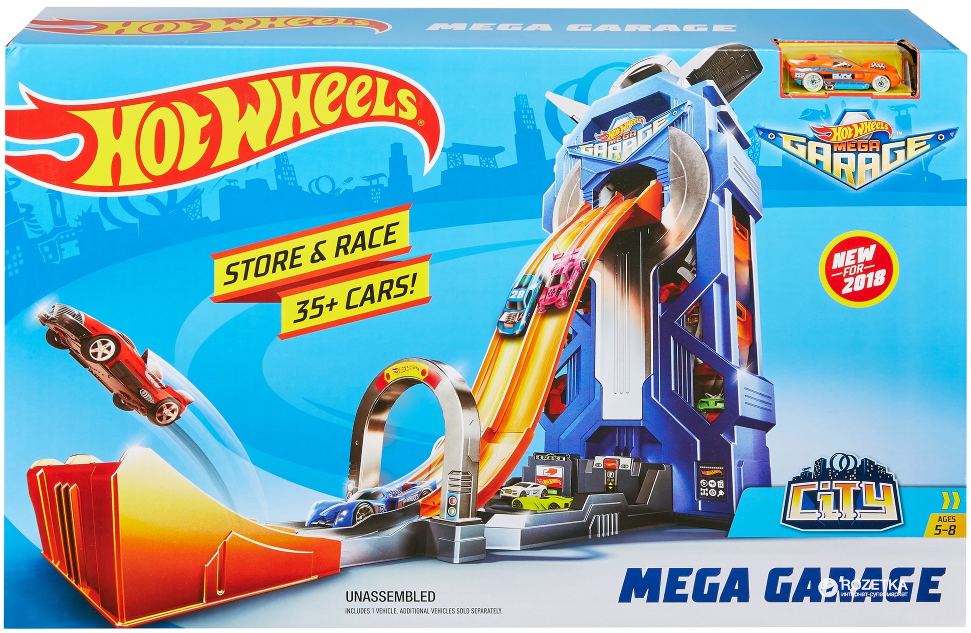 

Мегагараж для машинок Hot Wheels (887961639872) (FTB68)