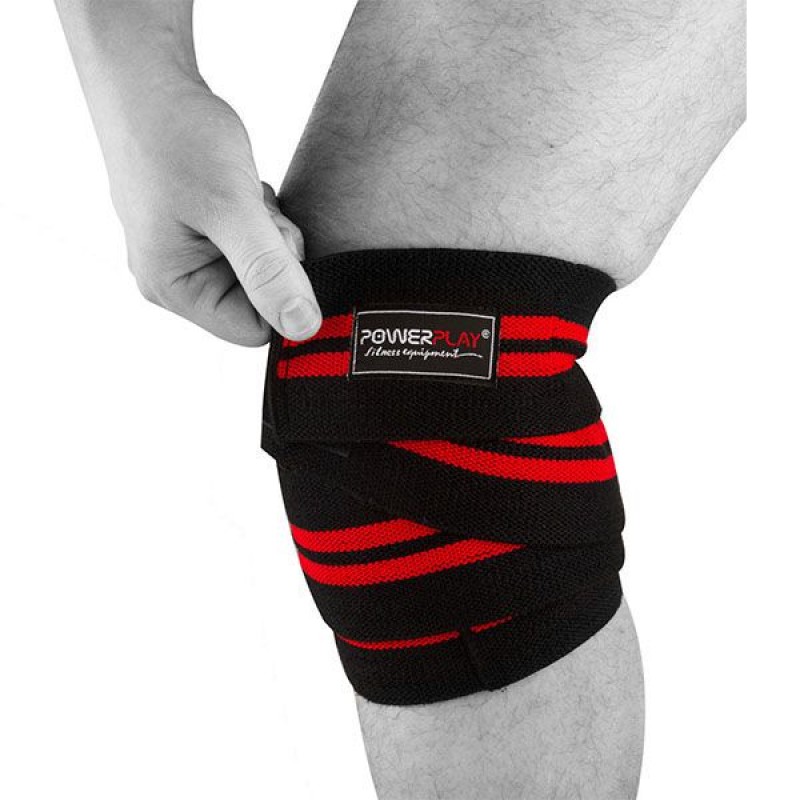 

Бинты для коленей PowerPlay Black/Red, код: PP_2509_Black/Red