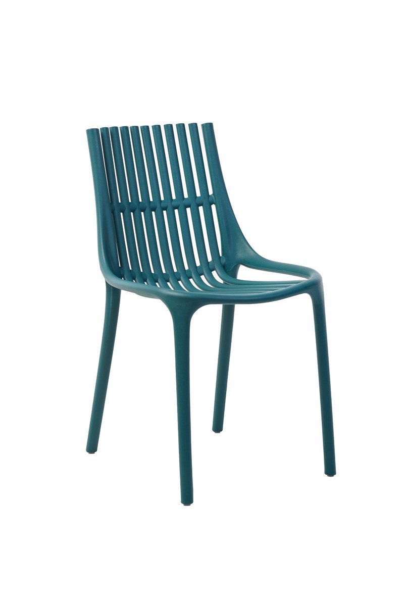 

Стул обеденный для кухни, кафе, бара пластиковый P-06 Vetro Mebel Цвет Морская волна