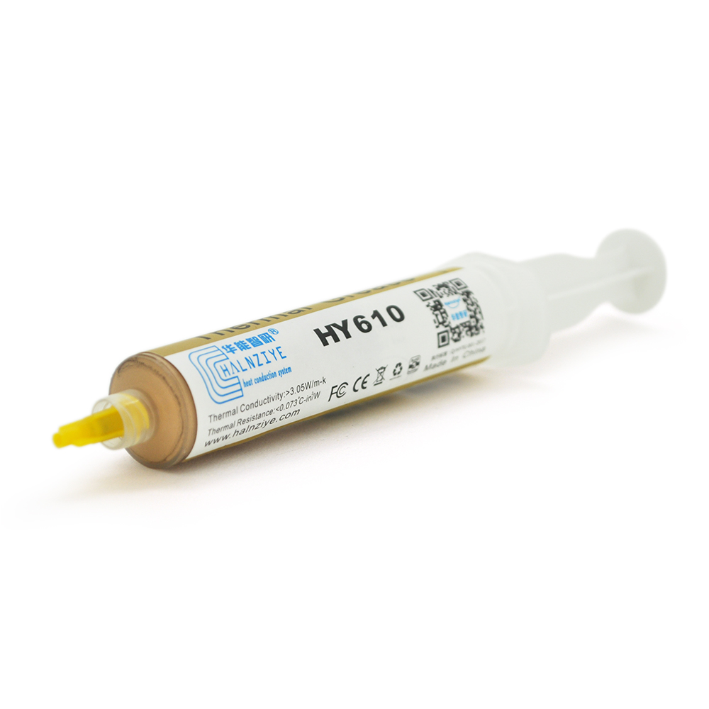 

Паста термопровідна HY-610 30g, шприц, Gold,> 3,05W / m-K,