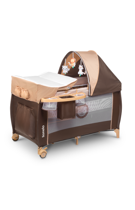 

Кроватка-манеж SVEN PLUS BEIGE STRIPES Lionelo 125x65x77 см 000148484