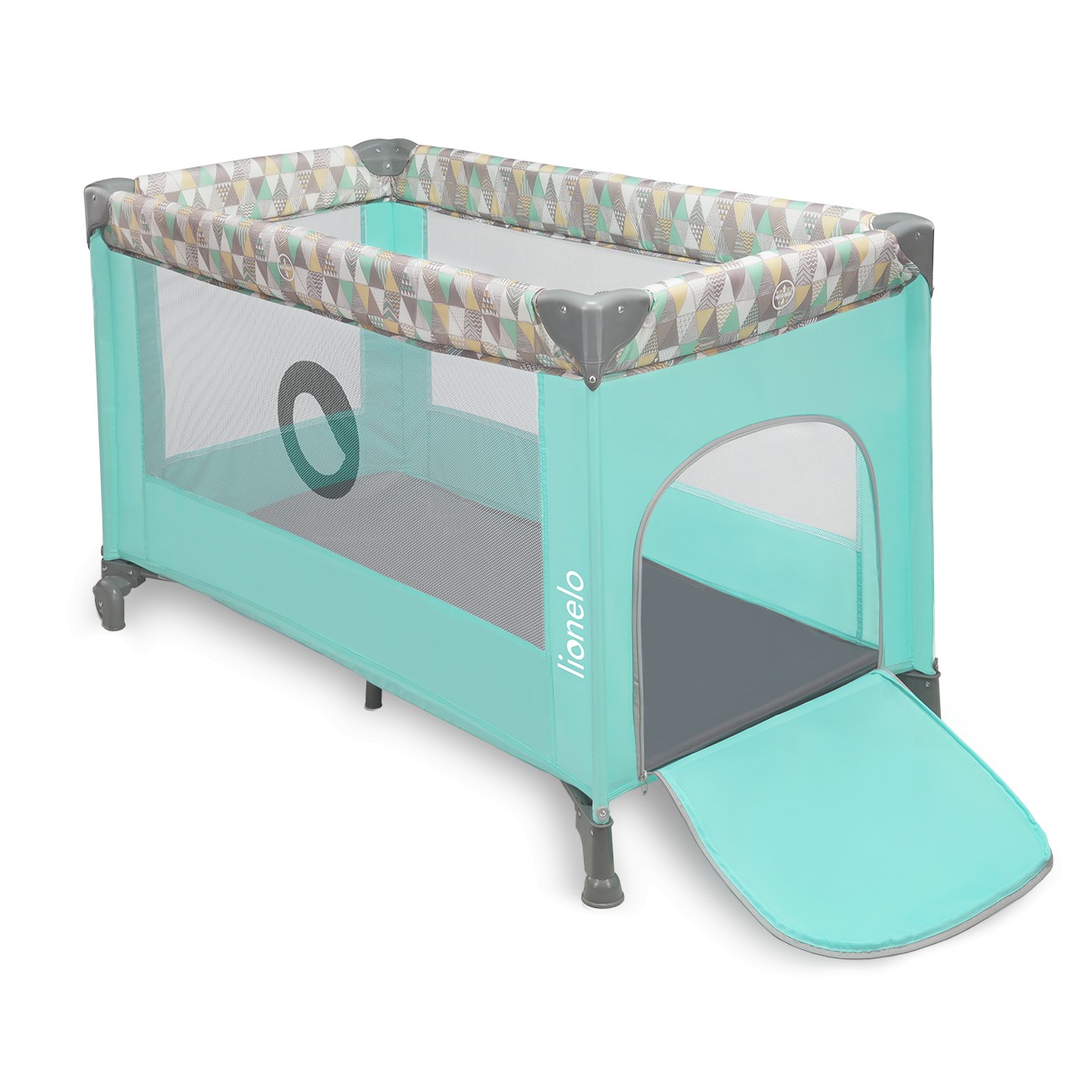 

Манеж STEFI GREEN MINT MULTICOLOR Lionelo 125х65х73 см 000148604