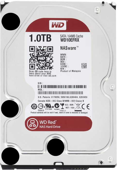 

Накопитель HDD SATA 1.0TB WD Red 5400rpm 64MB (WD10EFRX)