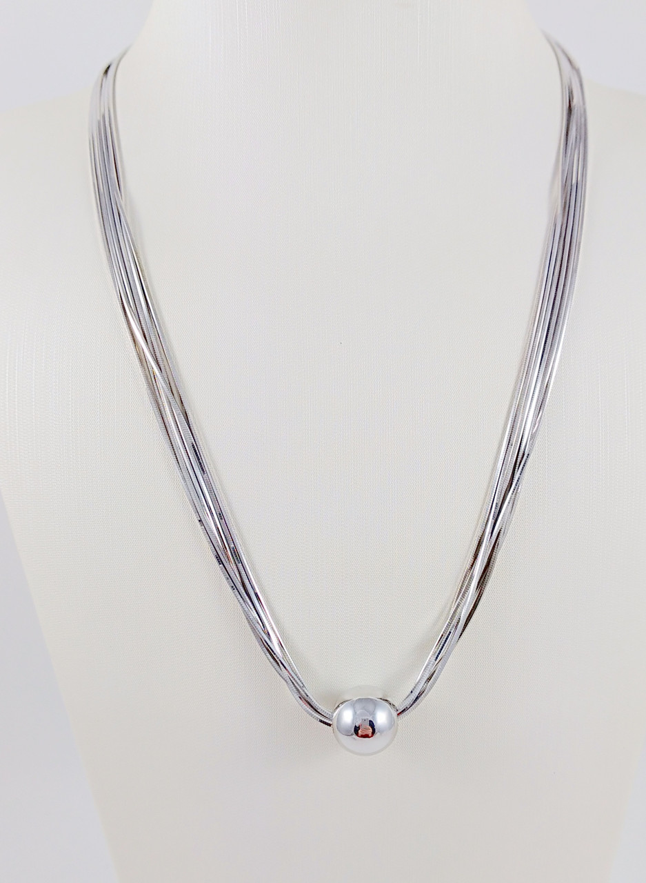 

Колье серебряное KL900-шр