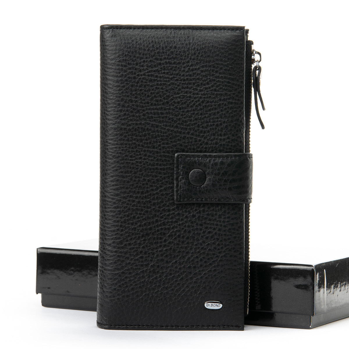 

Мужской кошелек Classic кожа DR. BOND WMB-1 черный