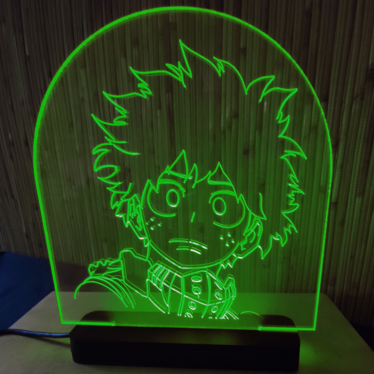

Светильник-ночник Изуку Мидория (Izuku Midoriya) зеленый AVA-152