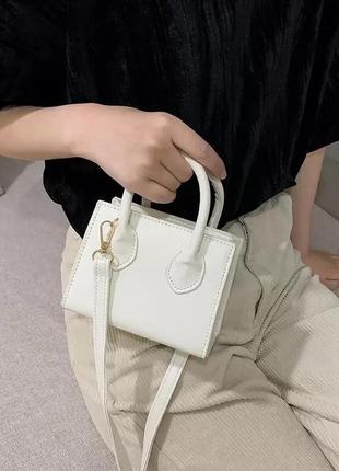 

Сумка - клатч женская мини white
