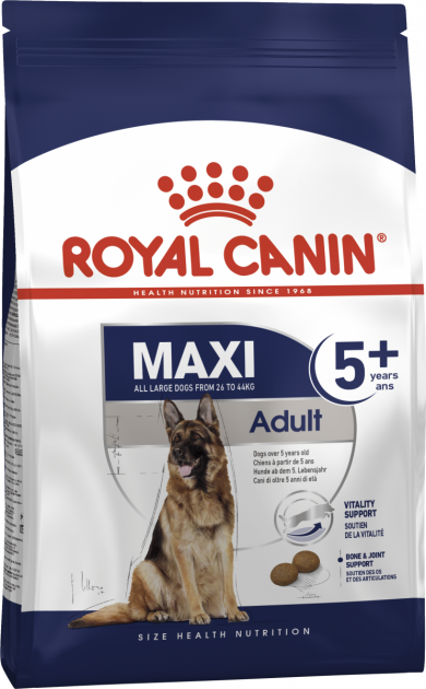 

Сухой корм для собак крупных пород Royal Canin MAXI ADULT 5+ для собак старше 5 лет (4 кг)