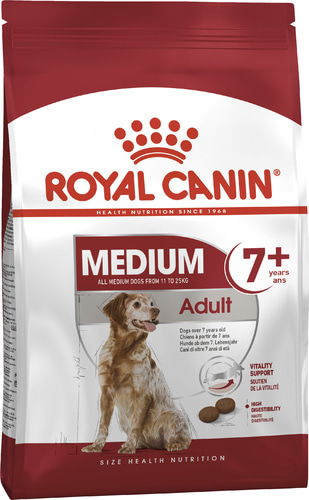 

Сухой корм для собак средних пород Royal Canin MEDIUM ADULT 7+ для собак старше 7 лет (4 кг)