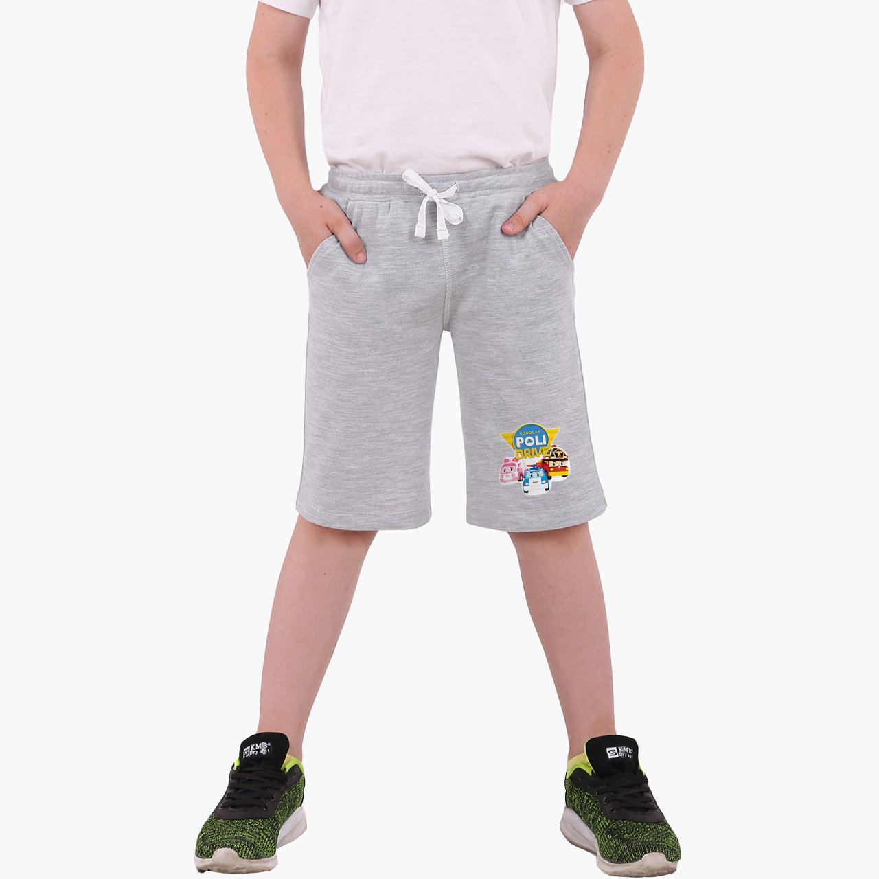 

Шорты детские Робокар Поли (Robocar Poli) (9753-1617-4-GR) 116 см Хлопок Светло-серый меланж