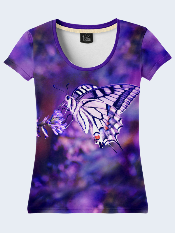 

Женская футболка Purple butterfly (2434) Vilno M (46) Разноцветный 000055028