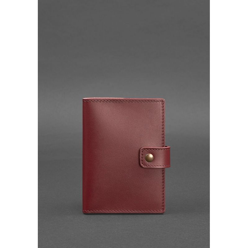 

Обложка для паспорта BlankNote 14x10 см Бордовый 000056892