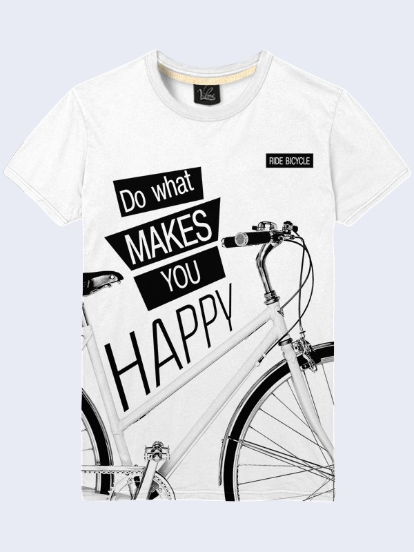 

Мужская футболка Do what makes you happy (1745) Vilno XL Разноцветный 000053685