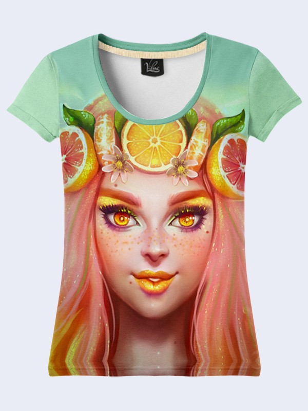 

Женская футболка Fruit girl (2411) Vilno M (46) Разноцветный 000054787