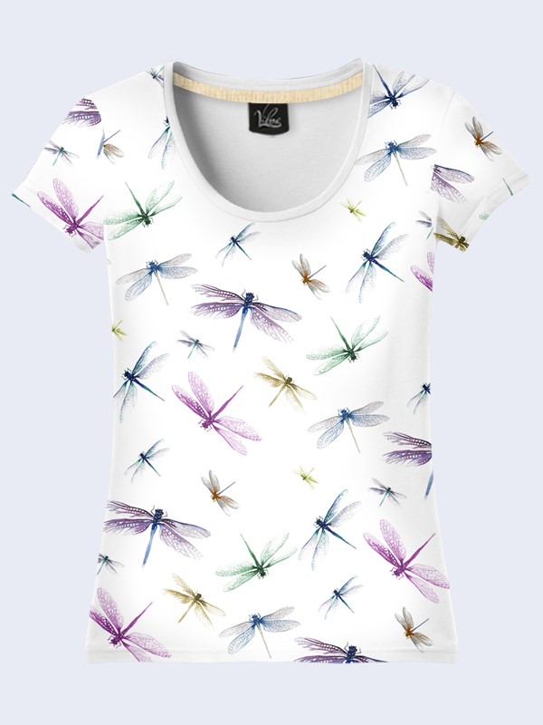 

Женская футболка Dragonflies (2388) Vilno L (48) Разноцветный 000054563