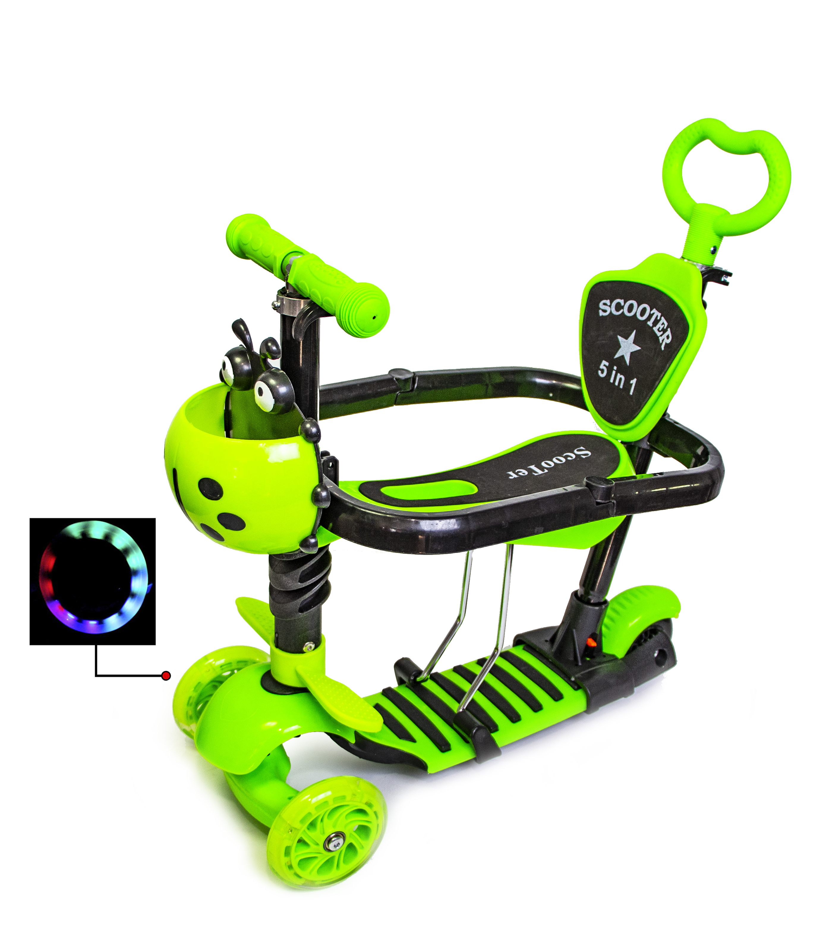 

Самокат 5в1 Scale Sports 60 кг Зеленый 000052533