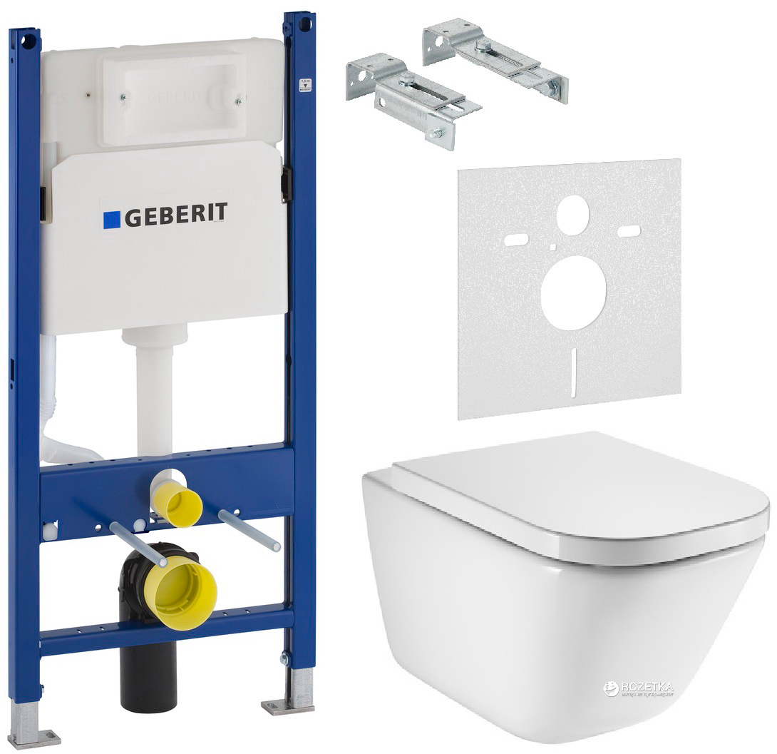 

Инсталляция GEBERIT Duofix 458.126.00.1 + унитаз ROCA Gap A34H47C000/A34647L000 с сиденьем SoftClose А80148200U