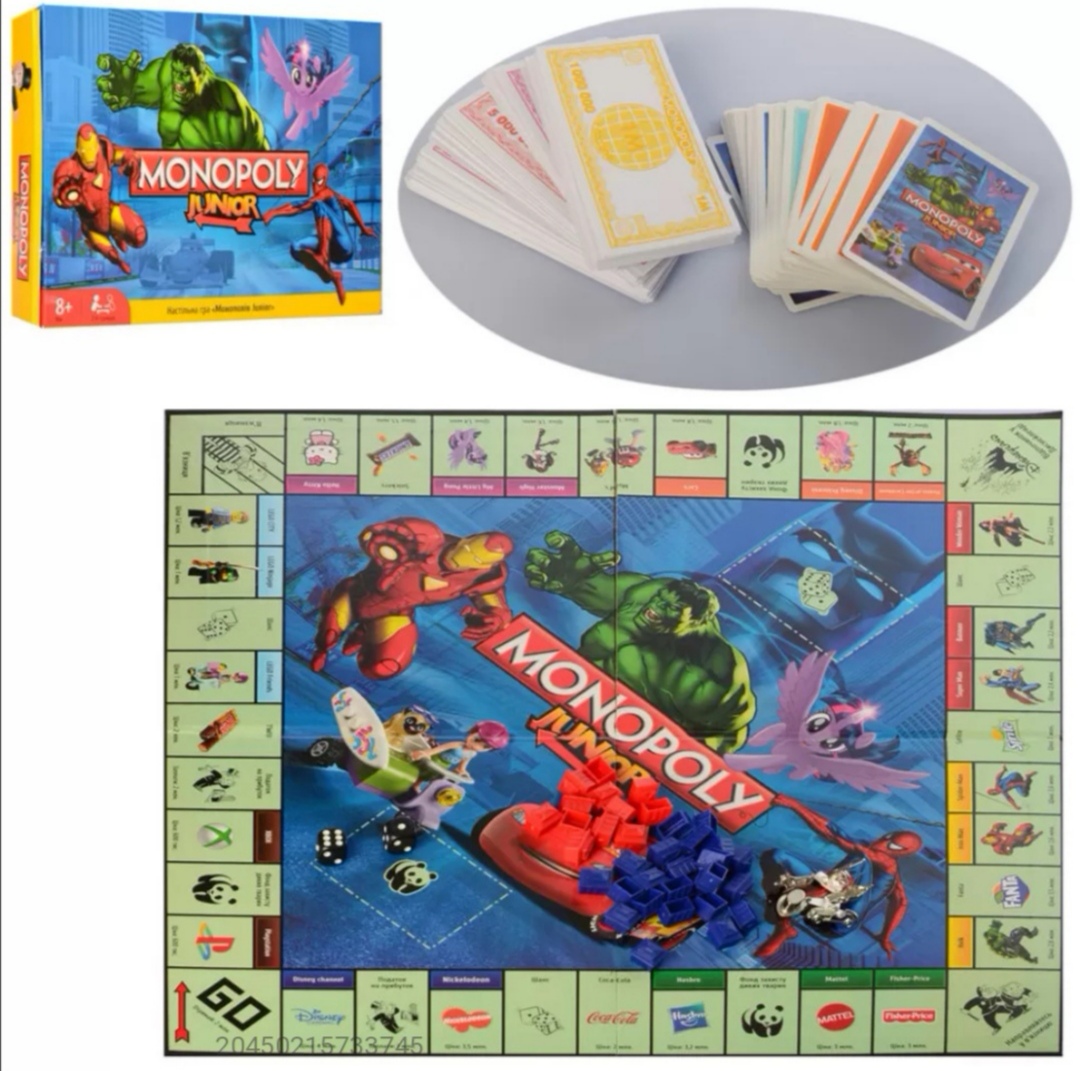 

Монополия (Monopoly), настольная игра Junior M 3802