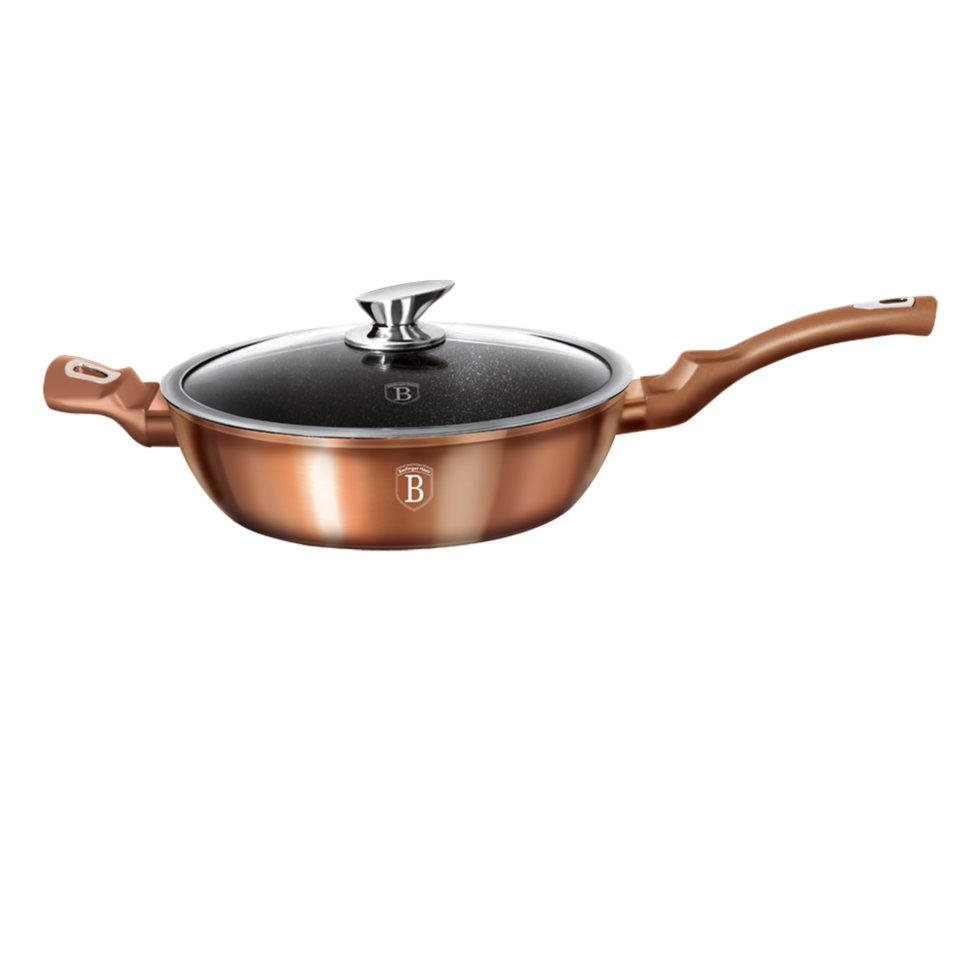 

Глубокая сковорода с крышкой Berlinger Haus Rosegold Metallic Line 28 см BH-1518N