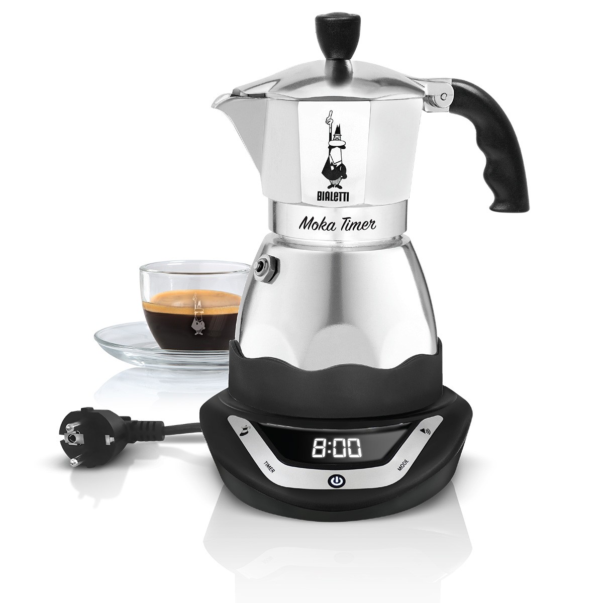 

Электрическая гейзерная кофеварка BIALETTI EASY TIMER 6 TZ