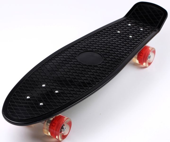 

Пенниборд Nickel 27" Black Светящиеся колеса