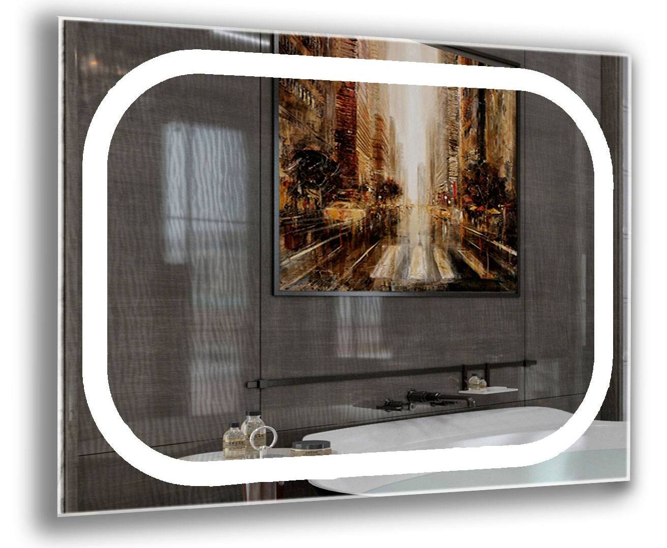 

Зеркало в ванную с LED-подсветкой StudioGlass 6-20 100x80 см
