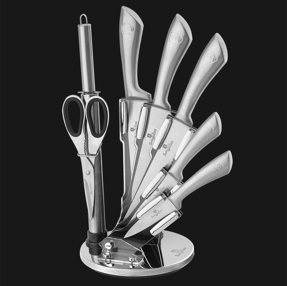 

Набор ножей Berlinger Haus Infinity Line Silver из 8 предметов BH-2041