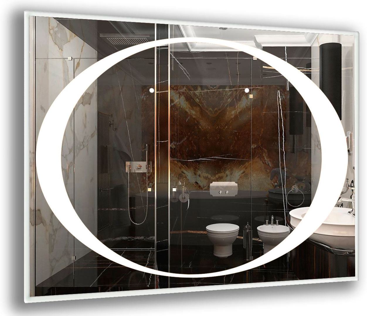 

Зеркало в ванную с LED-подсветкой StudioGlass 6-25 100x80 см