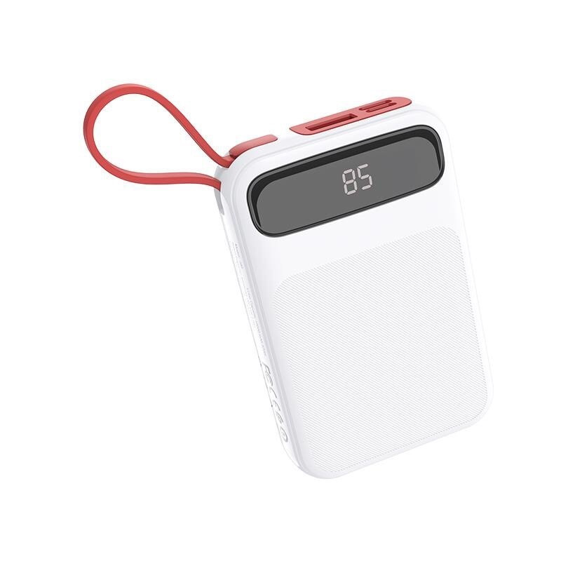 

Power Bank Hoco J40 Powerful 10000mAh (с кабелем Lightning) White