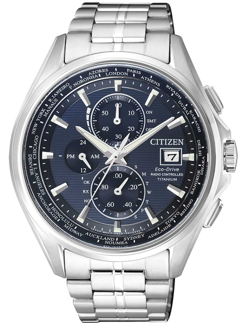 

Часы Citizen AT8130-56L Eco-Drive Titanium Funk-Chronograph 43mm 10ATM