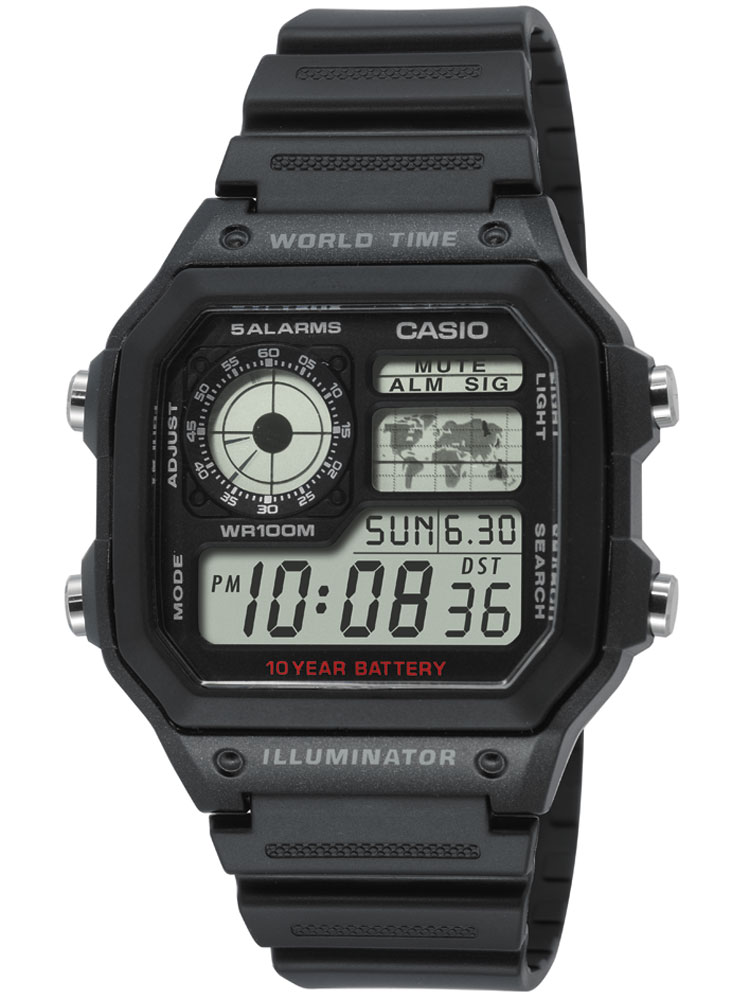 

Часы CASIO AE-1200WH-1AVEF Collection 10ATM 42mm
