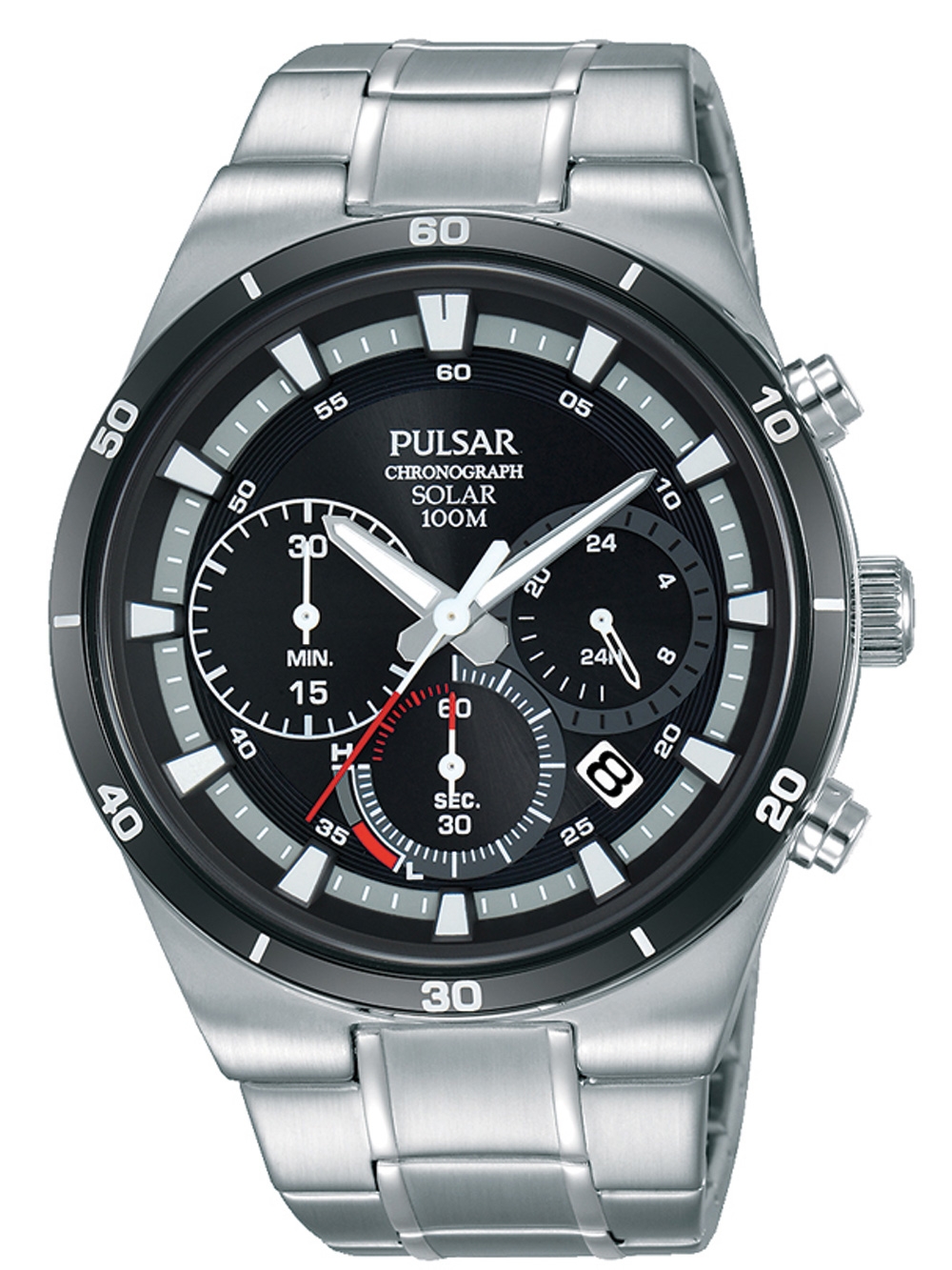 

Часы Pulsar PZ5041X1 Solar Chronograph 44mm 10ATM