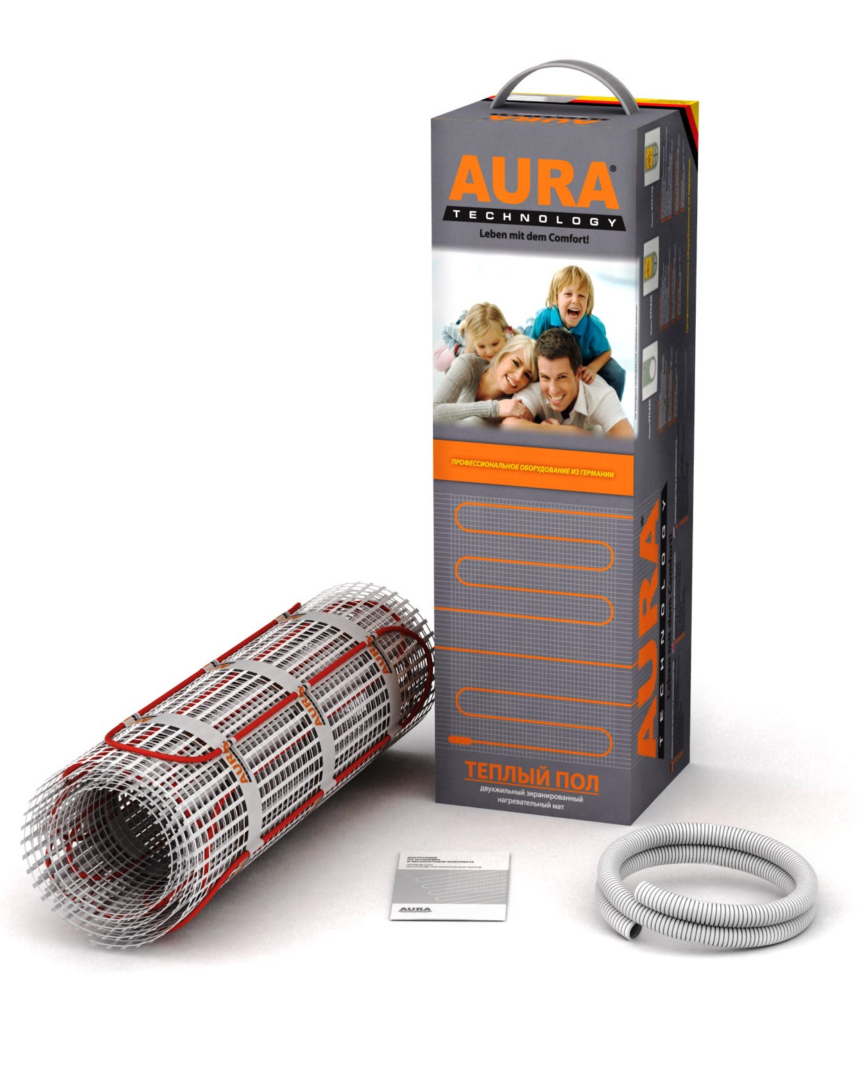 

Теплый пол AURA МТА 150 двухжильный нагревательный мат 750 Вт, 5.0 м2