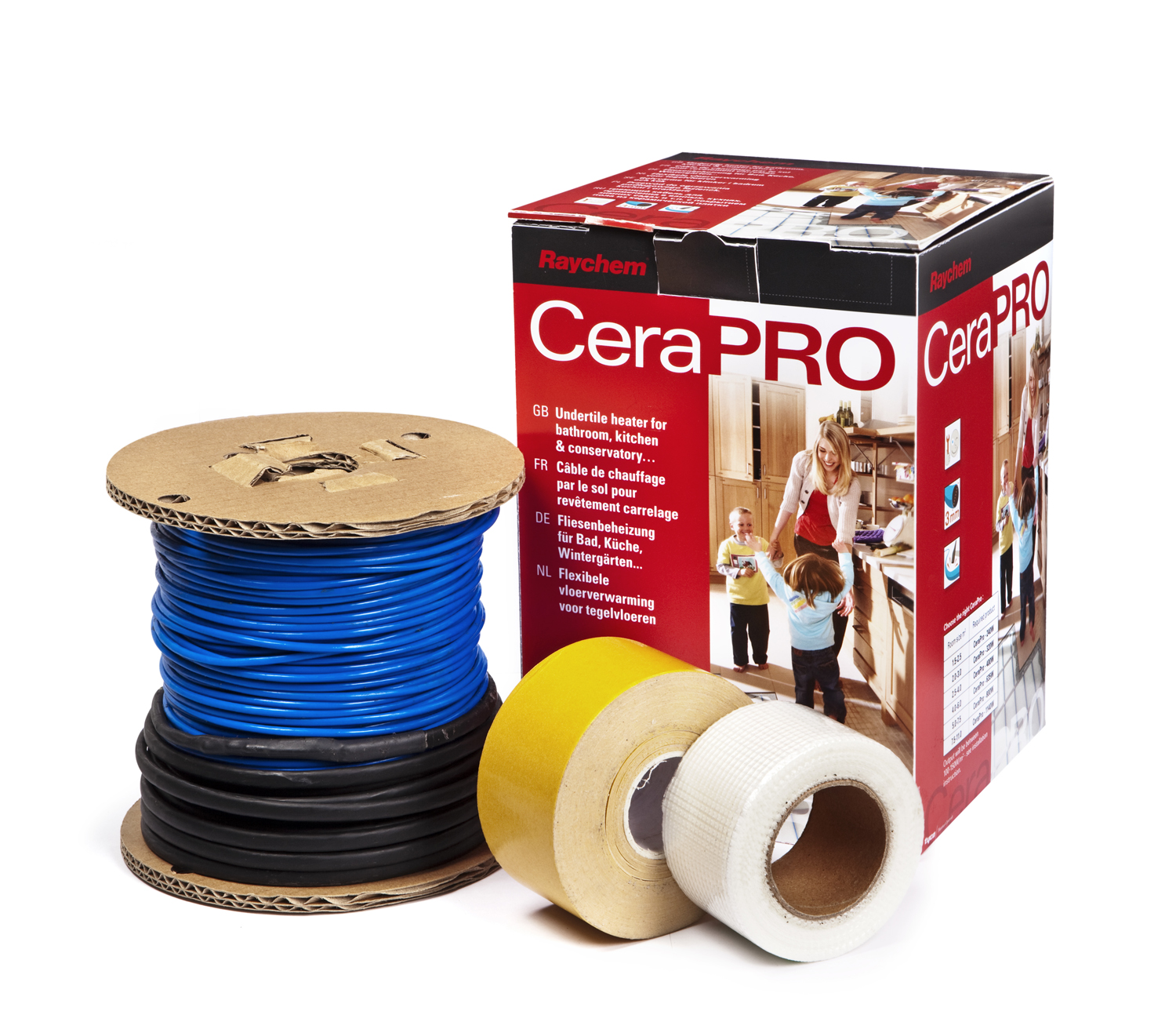 

Теплый пол Raychem CeraPro двухжильный кабель 320 Вт, 1.6-3.2м2