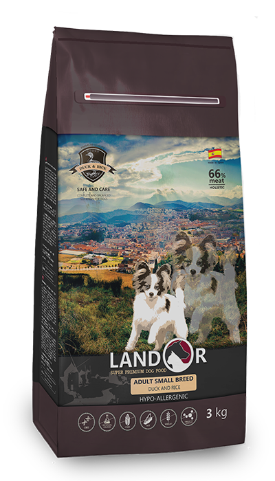 

Сухий корм Landor (Ландор) для дорослих собак дрібних порід з качкою 15кг