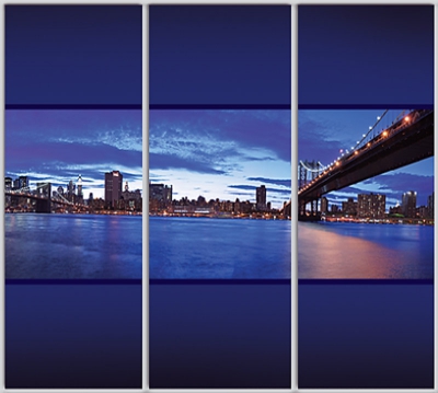 

Шкаф купе Luxe Studio Стандарт-1 Фотопечать Архитектура-62 2300x2300x600 трехдверный