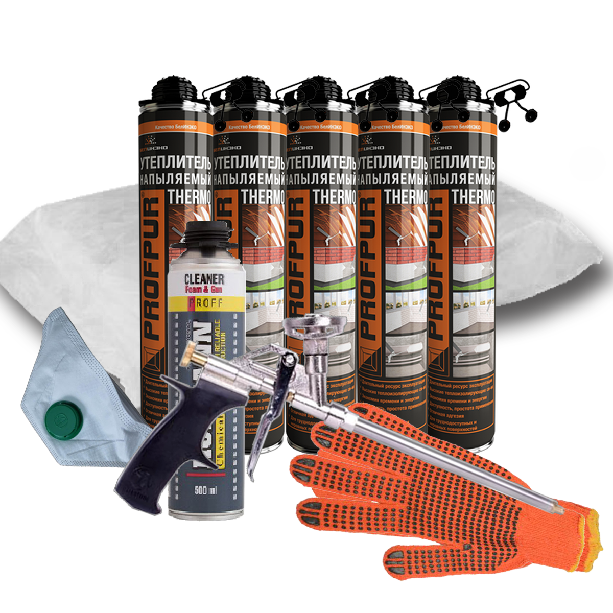 

Утеплитель напыляемый PROFPUR THERMO. Комплект № 5