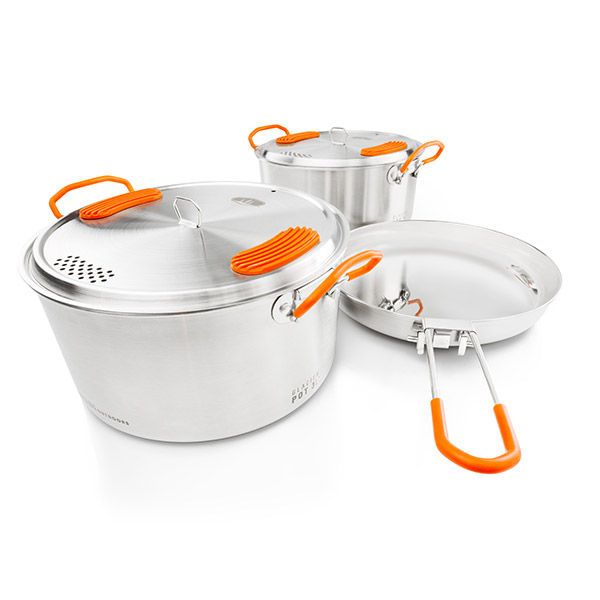 

Набір посуду GSI Outdoors Glacier Stainless Base Camper Medium