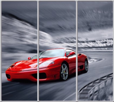 

Шкаф купе Luxe Studio Стандарт-1 Фотопечать Транспорт-17 2300x2000x600 трехдверный