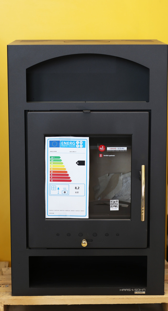 

Отопительная печь камин на дровах c водяным контуром Haas+Sohn Adria 2