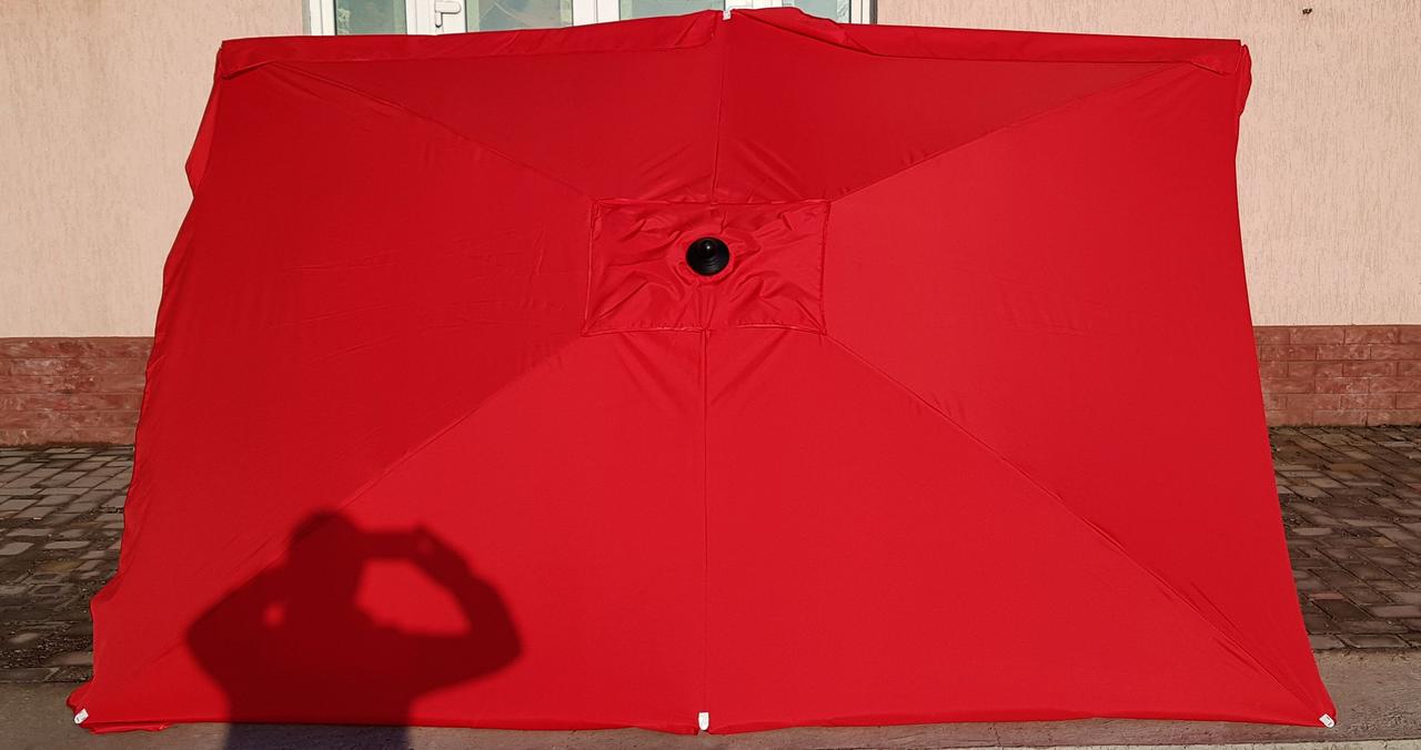 

Зонт садовый торговый Sansan Umbrella 206W красный 2м х 3м 6 спиц