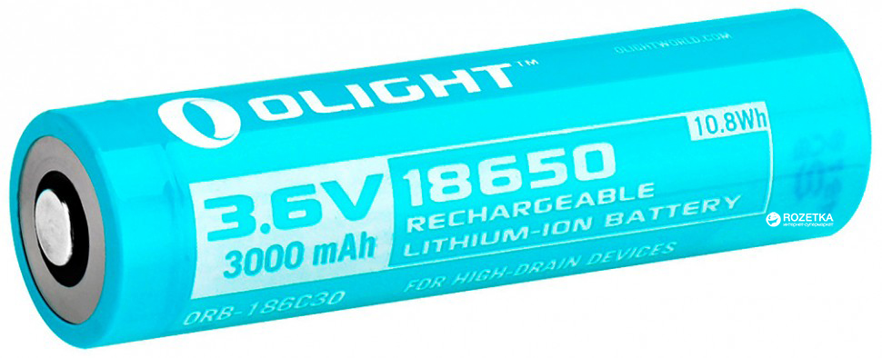 

Аккумуляторная батарея Olight 18650 Li-Ion 3000 мАч для H2R (23702828)