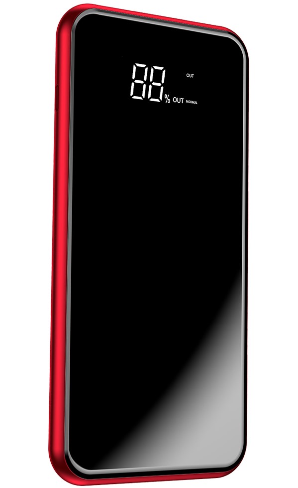 

УМБ Baseus Full Screen 2in1 Bracket 8000mAh 2A с Беспроводной зарядкой Qi 5W Черно-Красный